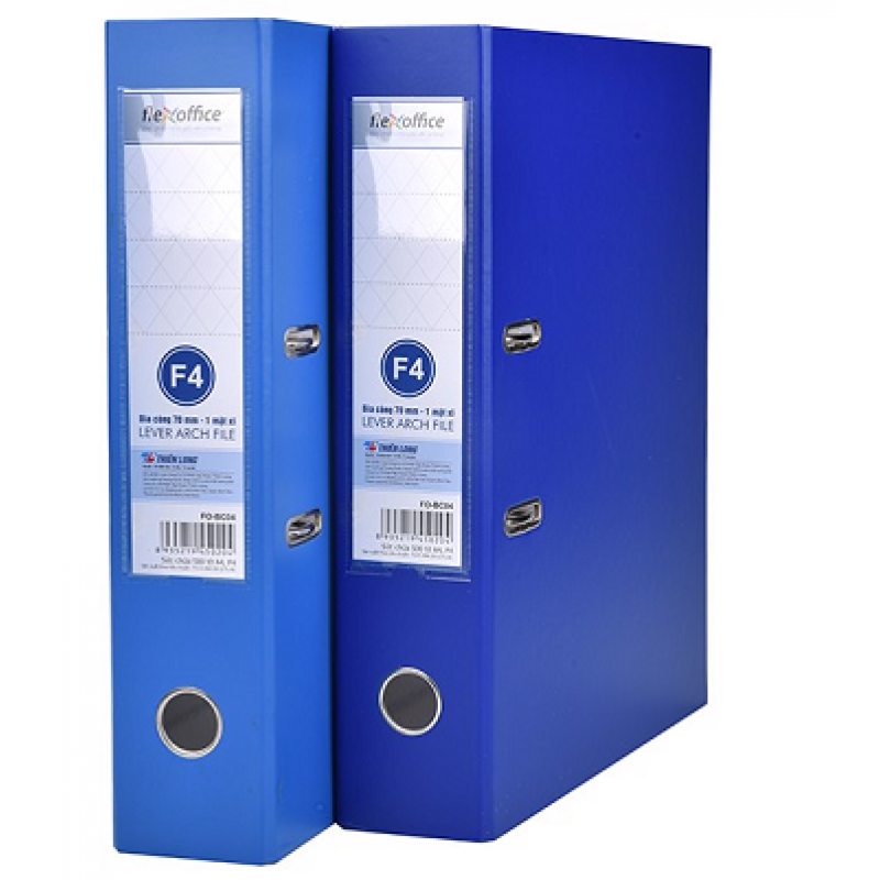 Bìa còng 70F4 (1 mặt si) FO-BC04 xanh đậm Bìa còng 70F4 (1 mặt si) FO-BC04 xanh đậm